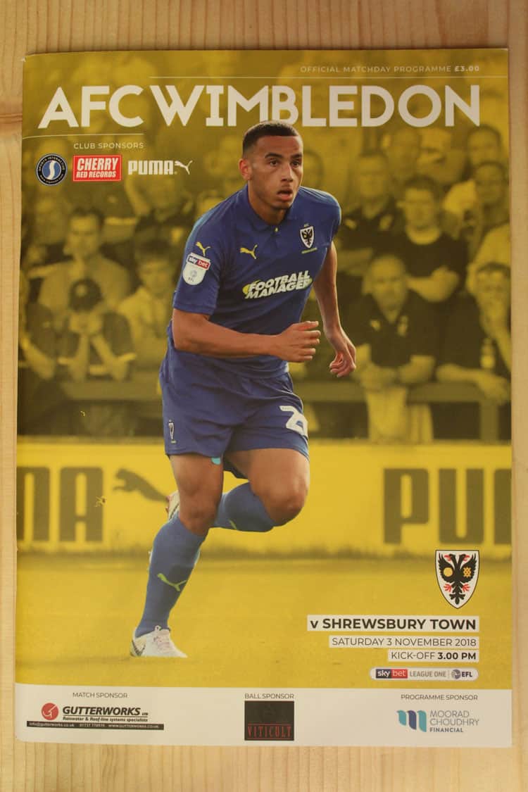 AFC Wimbledon FC v Shrewsbury Town FC